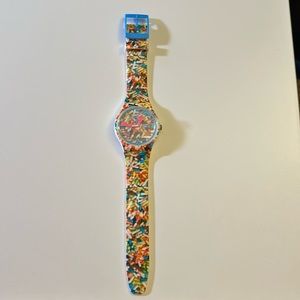 Swatch Watch - Sprinkled Style - Comes with Case
